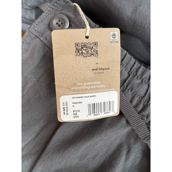 Patagonia Men's Nomader Volley Shorts 7" Forge Grey NWT Size XL - Picture 4 of 5